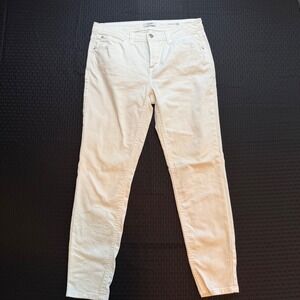 Kensie Jeans Womens 8 29 Effortless Ankle Mid Rise White Skinny Denim Pants